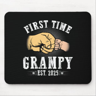 First Time Grampy Est 2025 Father's Day Soon To Be Mouse Mat