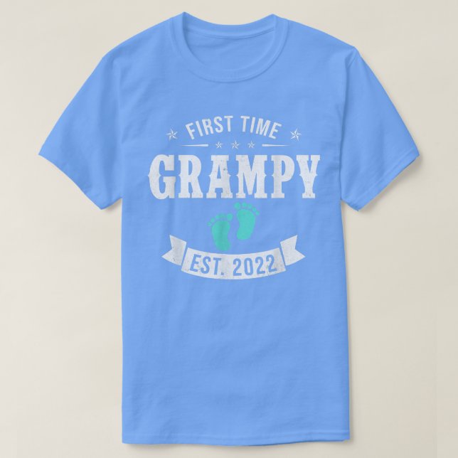 First Time Grampy Est  T-Shirt (Design Front)