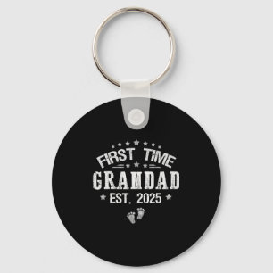 First Time Grandad Est 2025 Father S Day Promoted  Key Ring