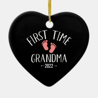 First time grandma 2022 for granny to be ceramic tree decoration