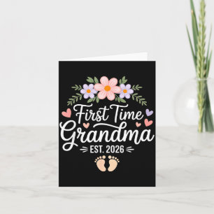 First Time Grandma 2026 Promoted To Grandma Again Card