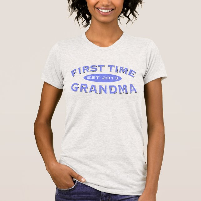 First Time Grandma Customisable Tee (Front)
