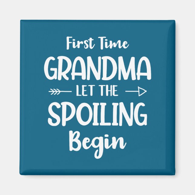 First Time Grandma Humor Grandma To Be Funny New G Magnet (Front)
