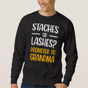 First Time Grandma Lashes Grandmother Mothers Day  Sweatshirt