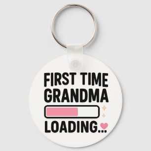 First Time Grandma Loading Key Ring