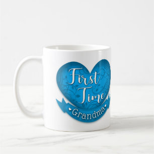 First Time Grandma Mug- Blue Coffee Mug