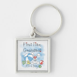 First Time Grandma of Boy Gifts Key Ring