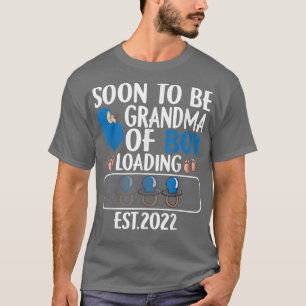 First Time Grandma Of Boy Soon To Be Grandma Est 2 T-Shirt