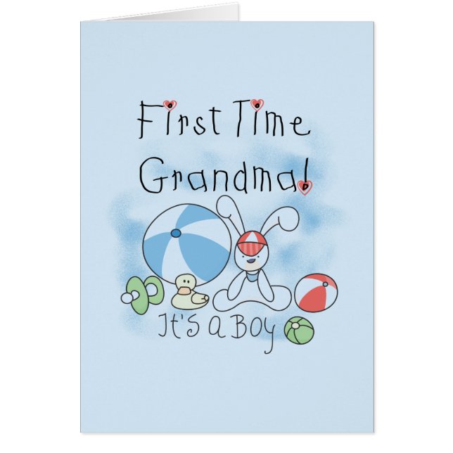 First Time Grandma of Boy Tshirts and Gifts (Front)