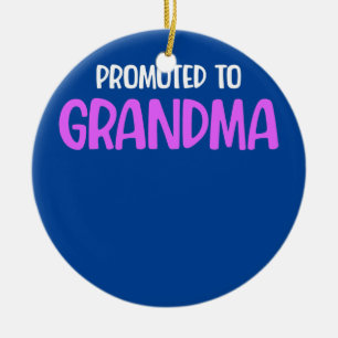 First Time Grandma Promoted Grandmother Mothers Ceramic Tree Decoration
