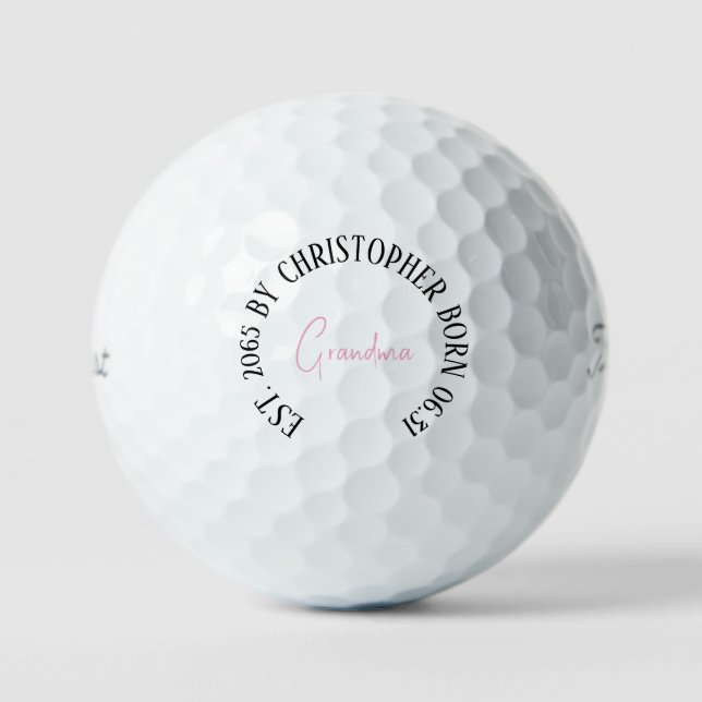 First Time Grandma Titleist Pro V1 Golf Balls (Front)