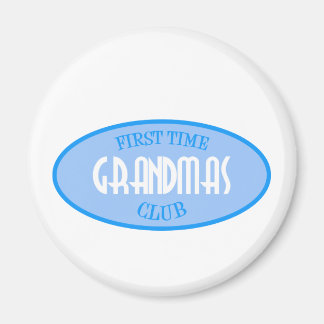 First Time Grandmas Club (Blue) Magnet
