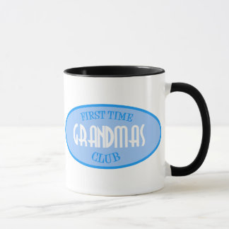 First Time Grandmas Club (Blue) Mug