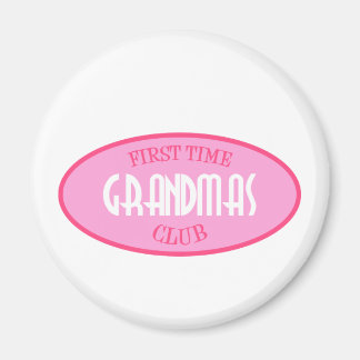 First Time Grandmas Club (Pink) Magnet