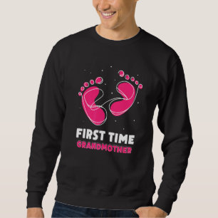 First Time Grandmother Cute Pregnant Grandparent P Sweatshirt