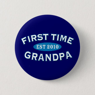 First Time Grandpa 6 Cm Round Badge