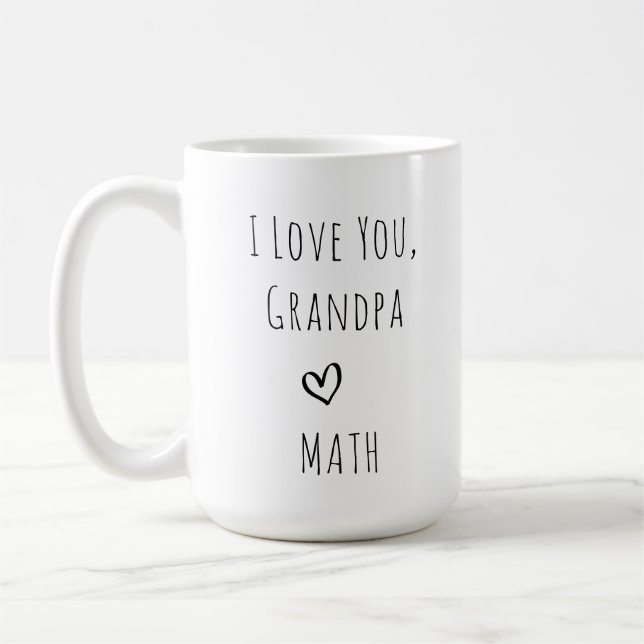 First Time Grandpa New Grandpa Gift From Baby Coffee Mug (Left)