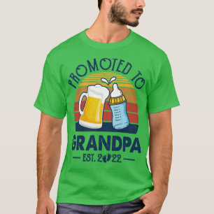 First Time Grandpa Promoted To Grandpa 2022 Father T-Shirt