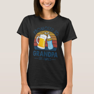 First Time Grandpa Promoted To Grandpa 2023 Father T-Shirt