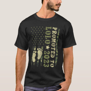 First Time Grandpa Promoted To Lolo 2023 Camo Fla T-Shirt