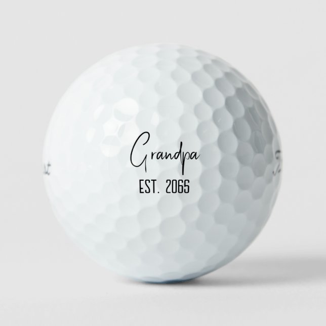 First Time Grandpa Titleist Pro V1 Golf Balls (Front)