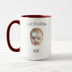 First Time Grandparent I Love You Grandma Baby Mug
