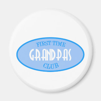 First Time Grandpas Club (Blue) Magnet