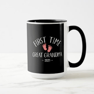 First time great grandma 2021 mug