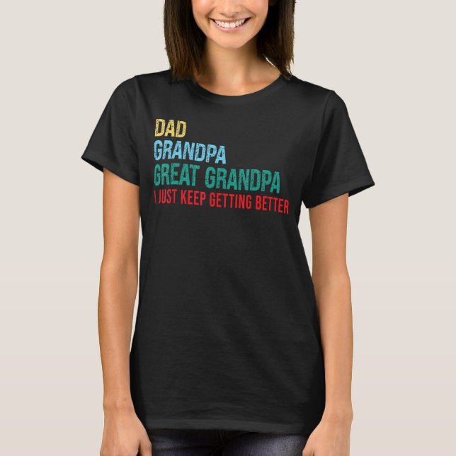 First Time Great Grandpa T-Shirt (Front)
