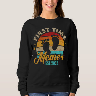 First Time Memere 2023 Mother's Day Promoted To Mo Sweatshirt