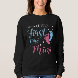 First Time Mimi 2023 Pregnancy Announcement New Mi Sweatshirt