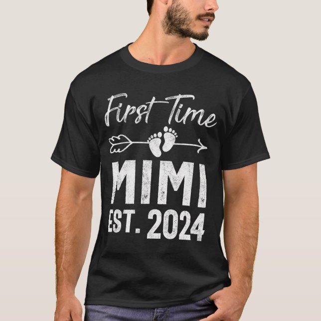First Time Mimi 2024 Mother'S Day Soon To Be Grand T-Shirt (Front)