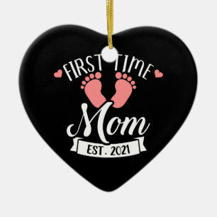 First time mum 2021 ceramic tree decoration