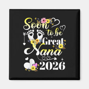 First Time Mum Pregnancy Soon To Be Great Nana Est Magnet