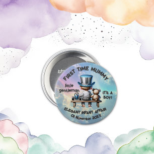 First time Mummy - It's a Boy 7.5 Cm Round Badge