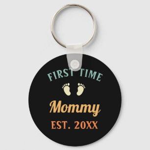 First Time Mummy Motherhood Mother's Day Key Ring