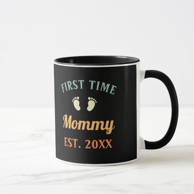 First Time Mummy Motherhood Mother's Day Mug (Right)