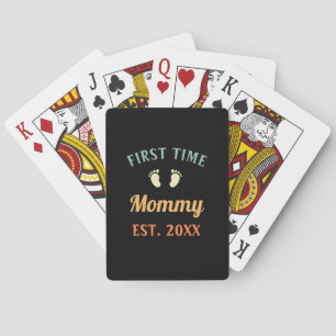 First Time Mummy Motherhood Mother's Day Playing Cards