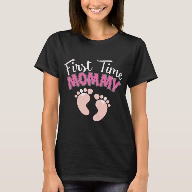 First Time Mummy Mothers Gift T-Shirt (Front)