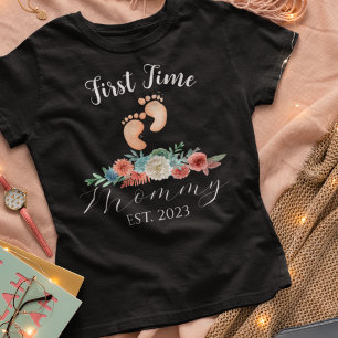 First Time Mummy To Be Mum Baby Shower Custom T-Shirt