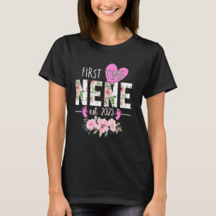 First Time Nene Est. 2025 Promoted To New Grandma T-Shirt