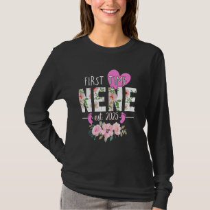 First Time Nene Est. 2025 Promoted To New Grandma T-Shirt