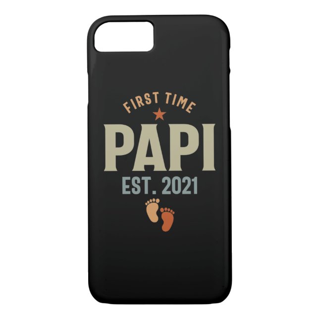 First Time Papi Est 2021 Father Case-Mate iPhone Case (Back)