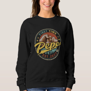 First Time Pepe 2022 New Pepe For Men Father's Da Sweatshirt