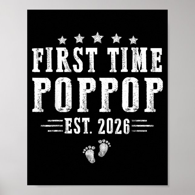 First Time Pp Est.2026 Father's Day Promoted To Pa Poster (Front)