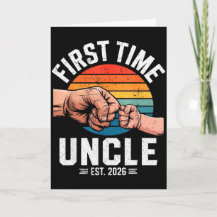First Time Uncle Est 2026 Baby Announcement Great 