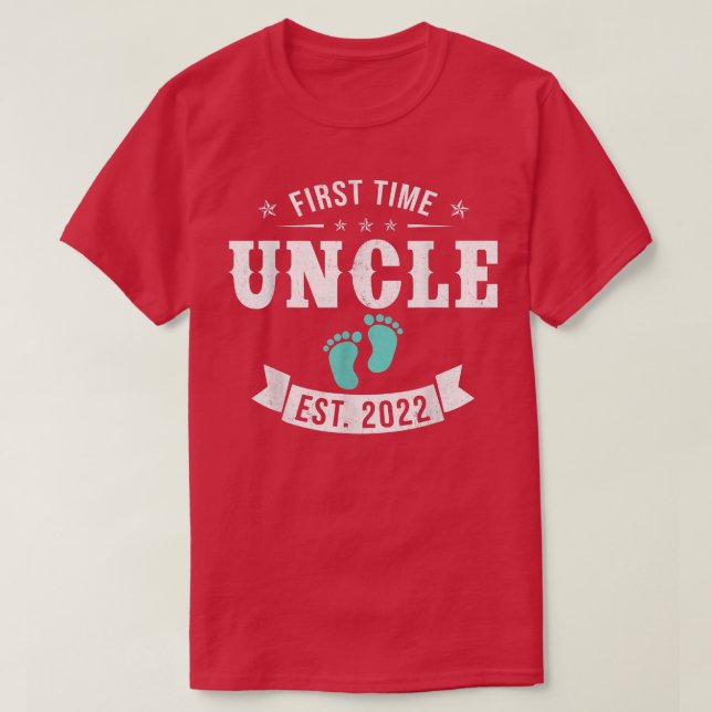First Time Uncle Est  T-Shirt (Design Front)