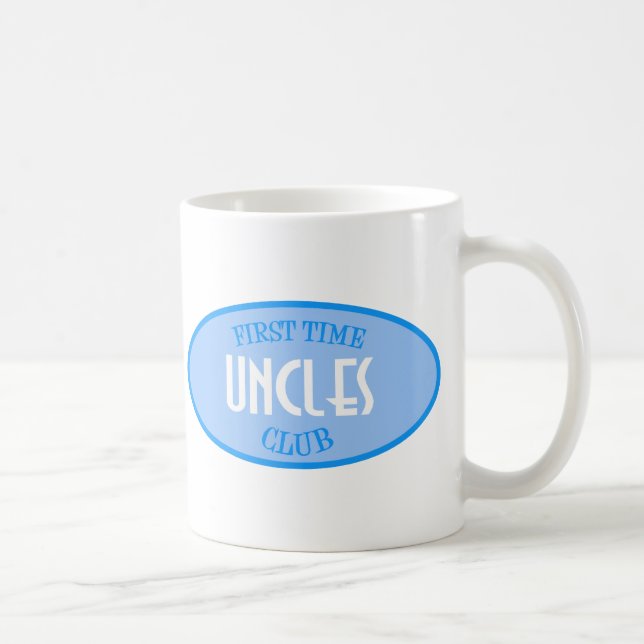 First Time Uncles Club (Blue) Coffee Mug (Right)