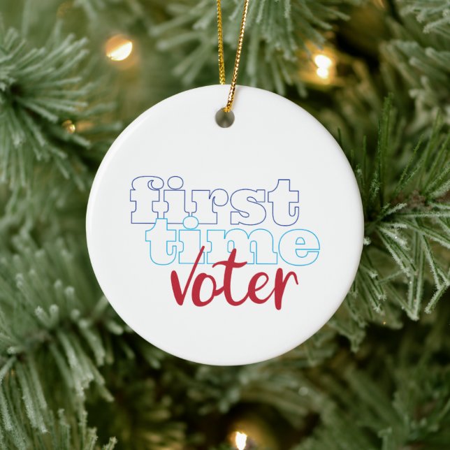 First Time Voter Ceramic Tree Decoration (Tree)