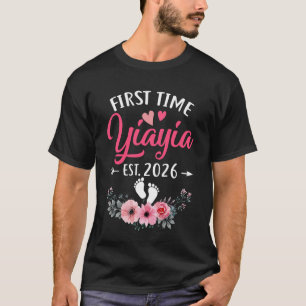 First Time Yiayia Promoted To Yiayia Est 2026 Moth T-Shirt